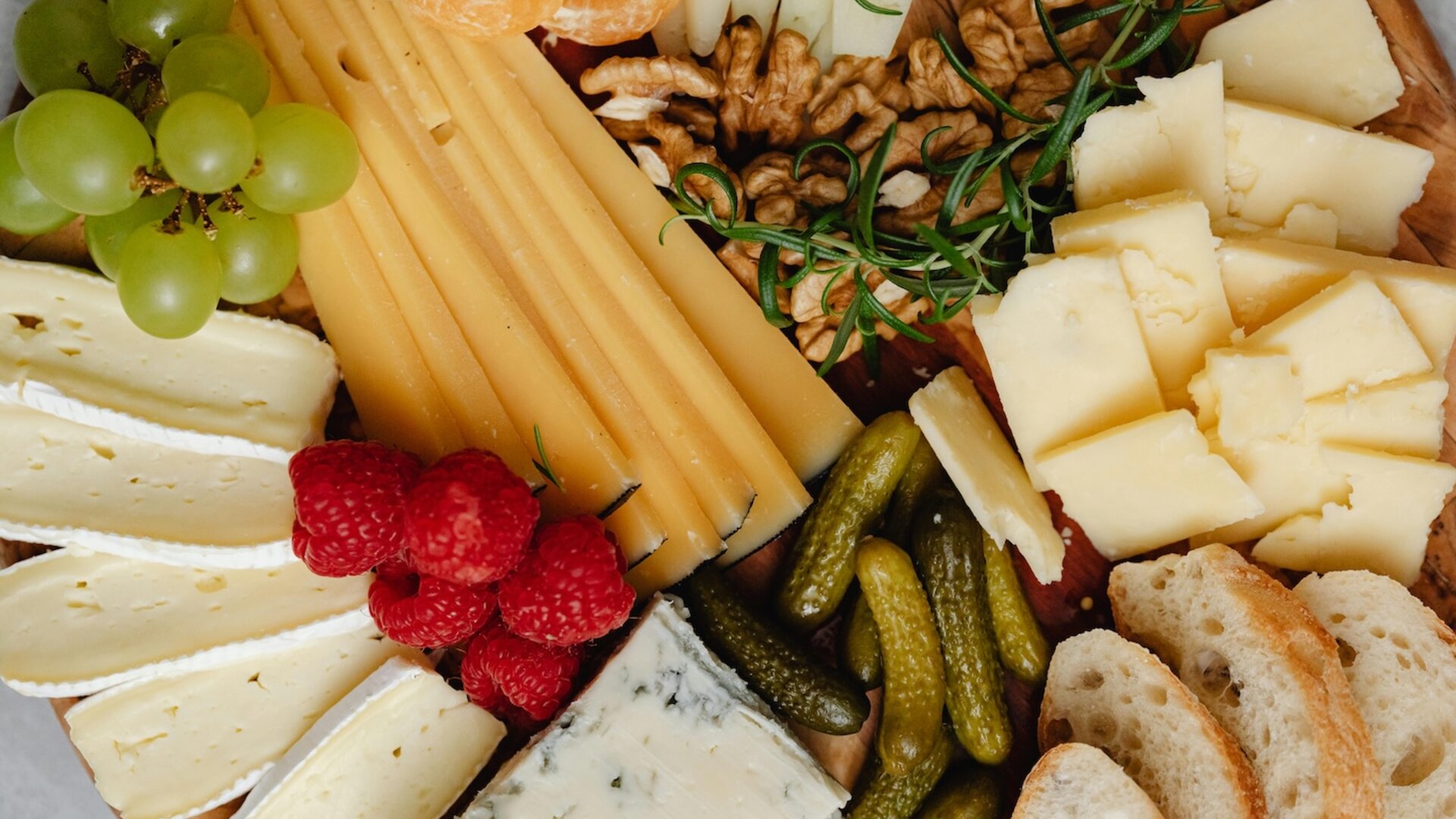 Artisan cheese and charcuterie selection